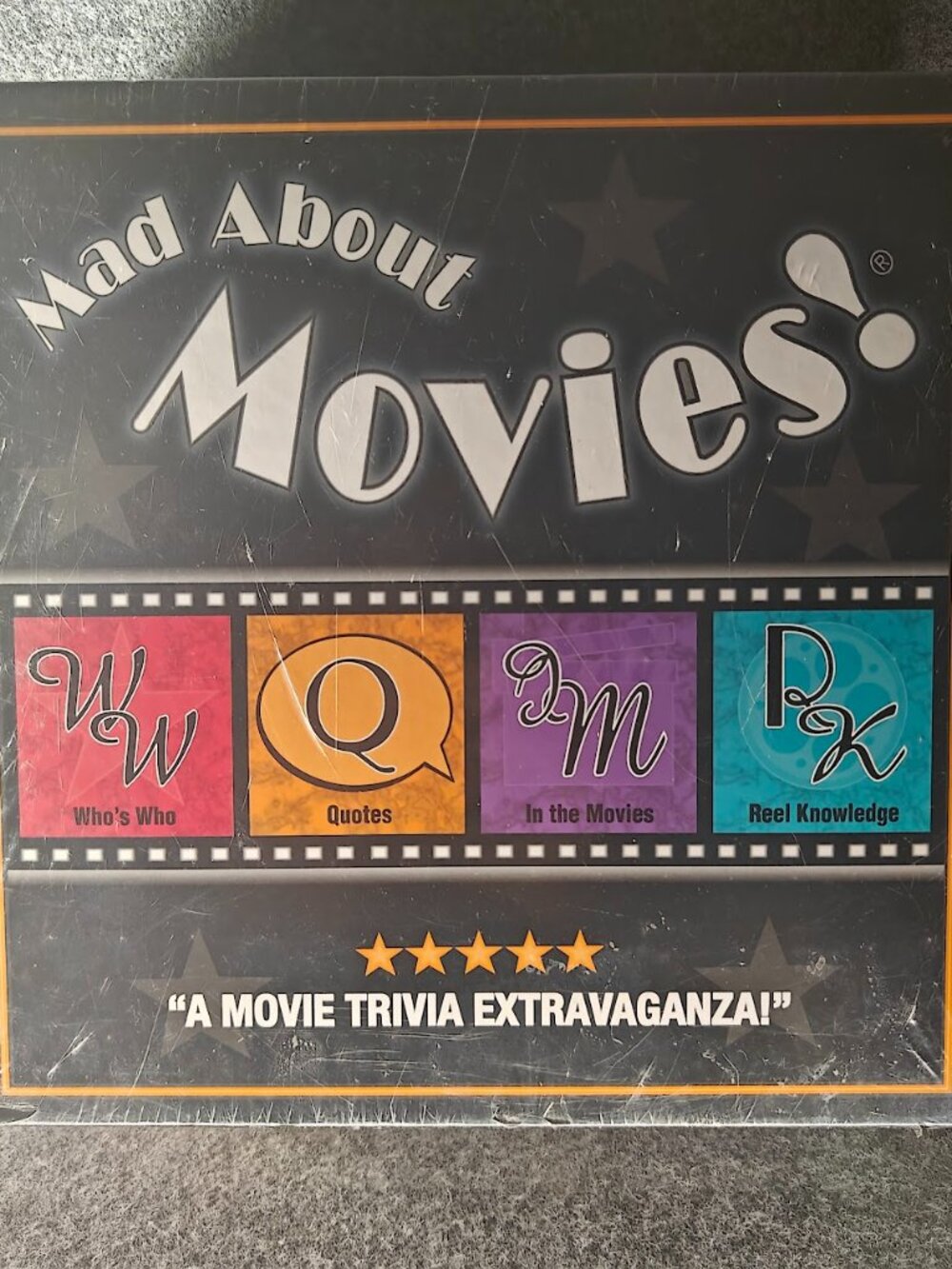 Mad About Movies Board Game NEW Sealed Movie Trivia Extravaganza